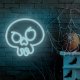Неоновая вывеска Череп Граффити LED светильник для Хэллоуина Forever...