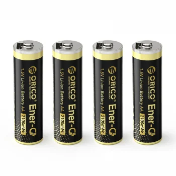 Orico Ener-G EG5C AA 1.5V 2100mWh USB-C Rechargeable Lithium Battery 4 pcs.