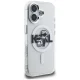 Karl Lagerfeld IML Glitter Karl & Choupette Sketch Logo MagSafe Case for iPhone 16 - Transparent