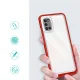 Case for Samsung Galaxy A03s Hybrid Armor Clear 3in1, Red