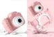 Children HD 1080P Mini Digital Camera with Games Cat, Pink