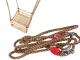 Wooden Garden Swing for Kids with Safety Barrier
