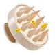 4Fizjo 608 Silicone Scalp Massage Brush, Beige