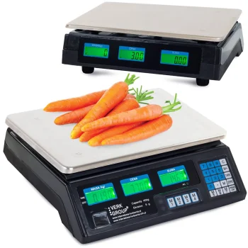 Electronic Retail Scale with Price Calculation 40kg, Black