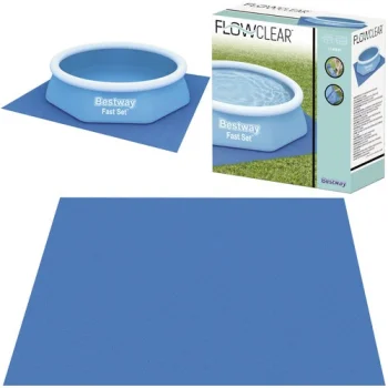 Bestway 58000 Pool Ground Cloth, 274 x 274 cm, Blue