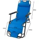 Folding Garden Lounger Zero Gravity 2-in-1, Blue
