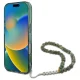 Guess iPhone 16 Pro Max Case IML Glitter With Pearl Strap MagSafe, Green