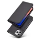 Wallet Book Case for iPhone 12 Pro Max with Card Holder and Stand, Black