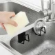 Self-Adhesive Kitchen Sponge Holder, Steel, Black