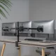 Triple Monitor Desk Mount 17-27 Inch 7kg VESA