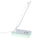 LED Desk Lamp with USB, Touch Control and RGB Backlight, White