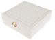 Beautylushh Jewelry Box Organizer with Mirror and Lock, White