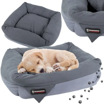 Soft Pet Bed for Dogs and Cats, 50 cm, Navy Blue