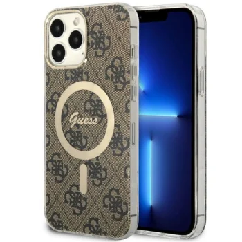 Guess iPhone 13 Pro Max Case 4G MagSafe, Brown