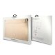 Guess Saffiano Triangle Logo 14\" Laptop Sleeve - Beige