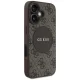Guess 4G Circle Classic Logo MagSafe Case for iPhone 16 Brown