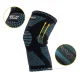 4FIZJO Elastic Knee Support Brace XXL, Black with Blue