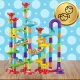 Large Marble Run Set with Launcher Maze Building Toy for Kids