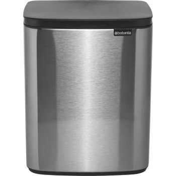 Brabantia BO Waste Bin 12 L, Matte Steel Fingerprint Proof