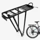 Universal Rear Bicycle Rack Aluminum 35 kg Black