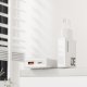 GaN Dudao A30EUL 30W USB-A / USB-C Wall Charger + USB-C - Lightning Cable - White