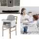 Multifunctional Baby Kids Feeding High Chair Table 6-in-1, Grey