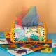 Montessori Sensory Tissue Box Sorter Toy, Multicolor