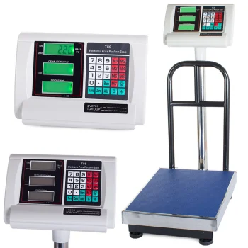 Platform Warehouse Scale 30x40 cm with Backrest, 100 kg / 20 g