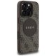Guess iPhone 16 Pro Max Case 4G Circle Classic Logo MagSafe, Brown