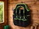 Garden Tool Bag, Portable Organizer (Black/Green)