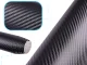 3D Carbon Fibre Vinyl Wrap Roll 1.52x30m, Black