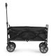 Saliekamais dārza un pludmales transporta ratiņš MultiGarden 47x105 cm, melns