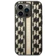 Karl Lagerfeld Case for iPhone 14 Pro Max, Monogram Stripe, Brown