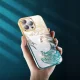 Kingxbar Phoenix Case for iPhone 14 Plus with Crystals, Gold and Blue