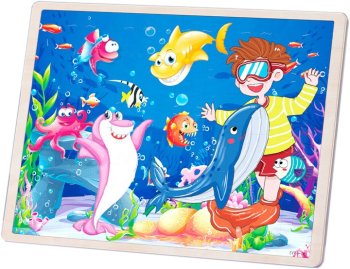 Wooden Puzzle Under Water Jhtoy-991
