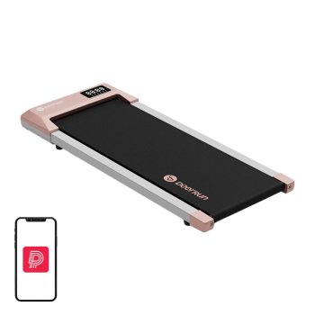 DeerRun Q1 Plus Under Desk Treadmill Pink - Ultra Slim Walking Pad 1-8 km/h