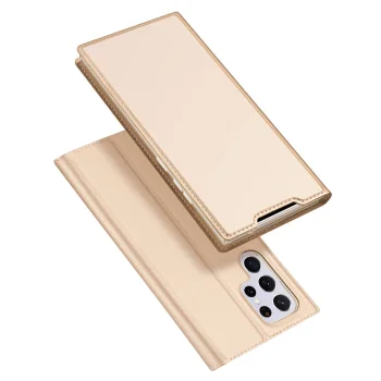 Dux Ducis Skin Pro Folio Case for Samsung Galaxy S22 Ultra, Gold