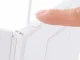 Folding Cosmetic Mirror with LED Light and Stand, White