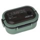 Bento Lunch Box with Compartments and Cutlery 1200ml, Green