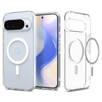 Spigen Ultra Hybrid Mag MagSafe Phone Case Cover Google Pixel 10 Pro XL - Clear and White
