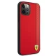 Ferrari iPhone 12 Pro Max Case On Track Carbon Stripe, Red