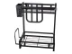 2-Tier Loft Kitchen Organizer Shelf Black