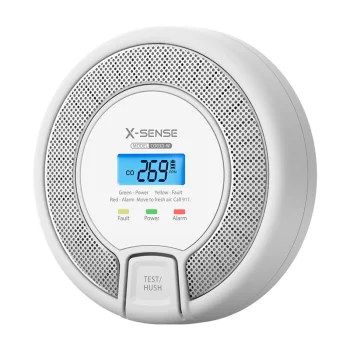 X-Sense CO03D-W Link+ Wireless Carbon Monoxide Detector with LCD