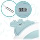 Folding Baby Bathtub with Thermometer RK-282, White / Blue