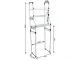 Over the Washing Machine / Toilet Storage Rack, 3 Tiers, White
