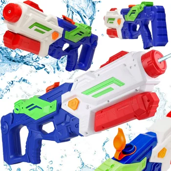 Large Water Gun for Kids with Pump, 1.5L, Multicolor