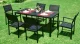 Multigarden 6-Seater Garden Table 156x78 cm, Black