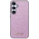 Guess Samsung Galaxy S24+ Case Glitter Script, Purple