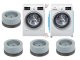 Anti-Vibration and Anti-Slip Noise Reducing Pads for Washing Machine, 4 pcs, 6.5 × 3.2 cm, Grey