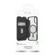 Puro Book Mag MagSafe Leather Wallet Case for iPhone 16, Black
